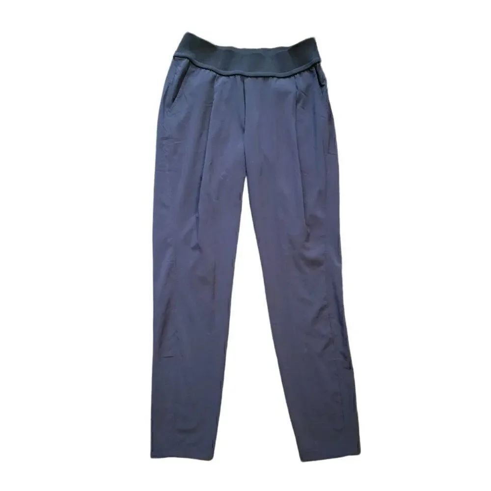 Athleta Pants Women's 2 Black Interlude Lounge Pull On Lightweight Athleisure